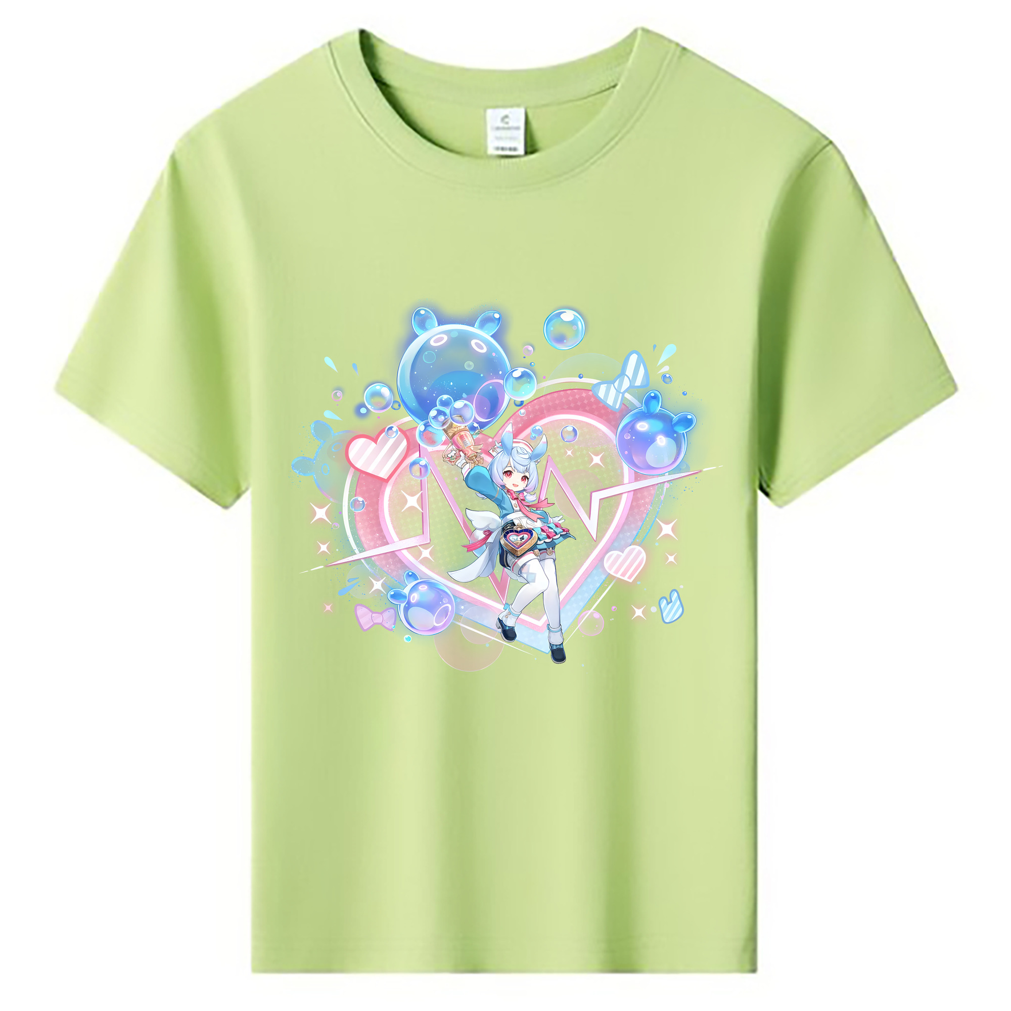 げんし神 シゲウィン genshin Shigewin 綿100％キッズTシャツ（フロントプリント）